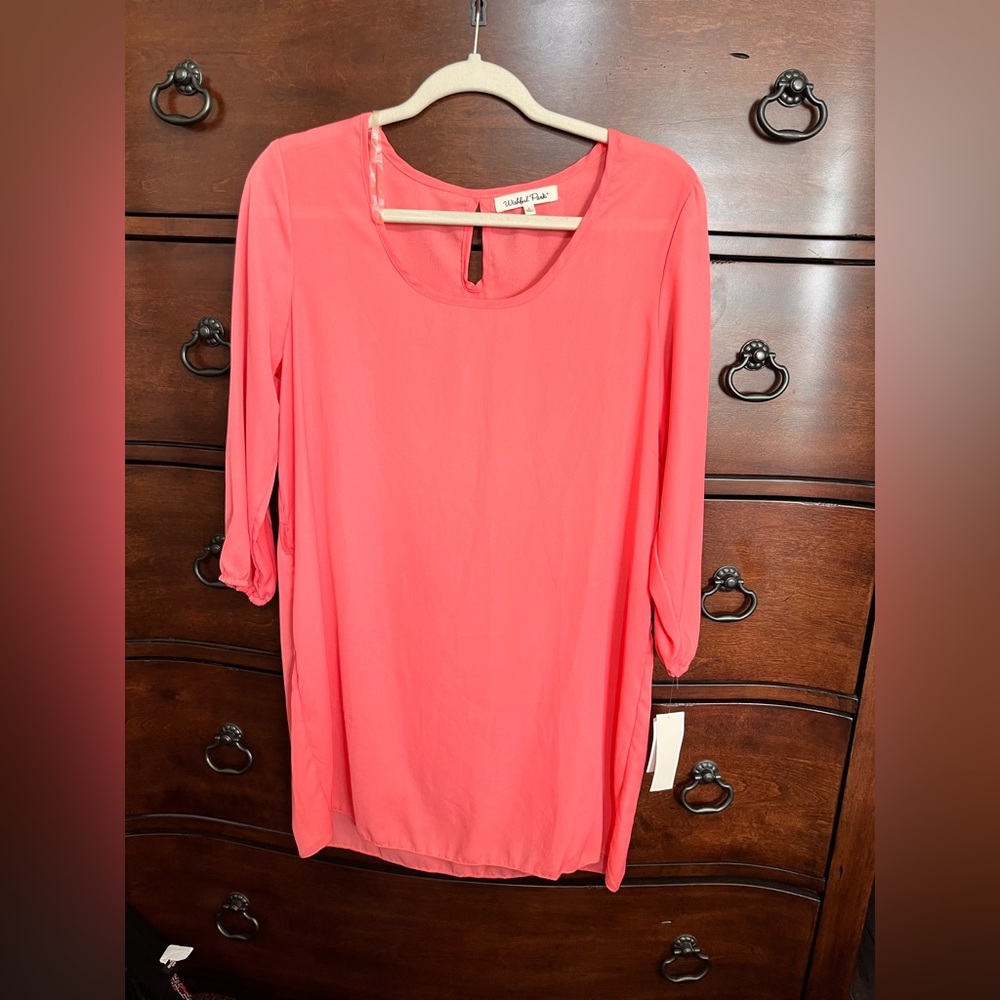 Wishful Park Vibrant Coral Top